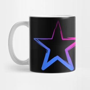 Star Shaped Abstract Brush Mug